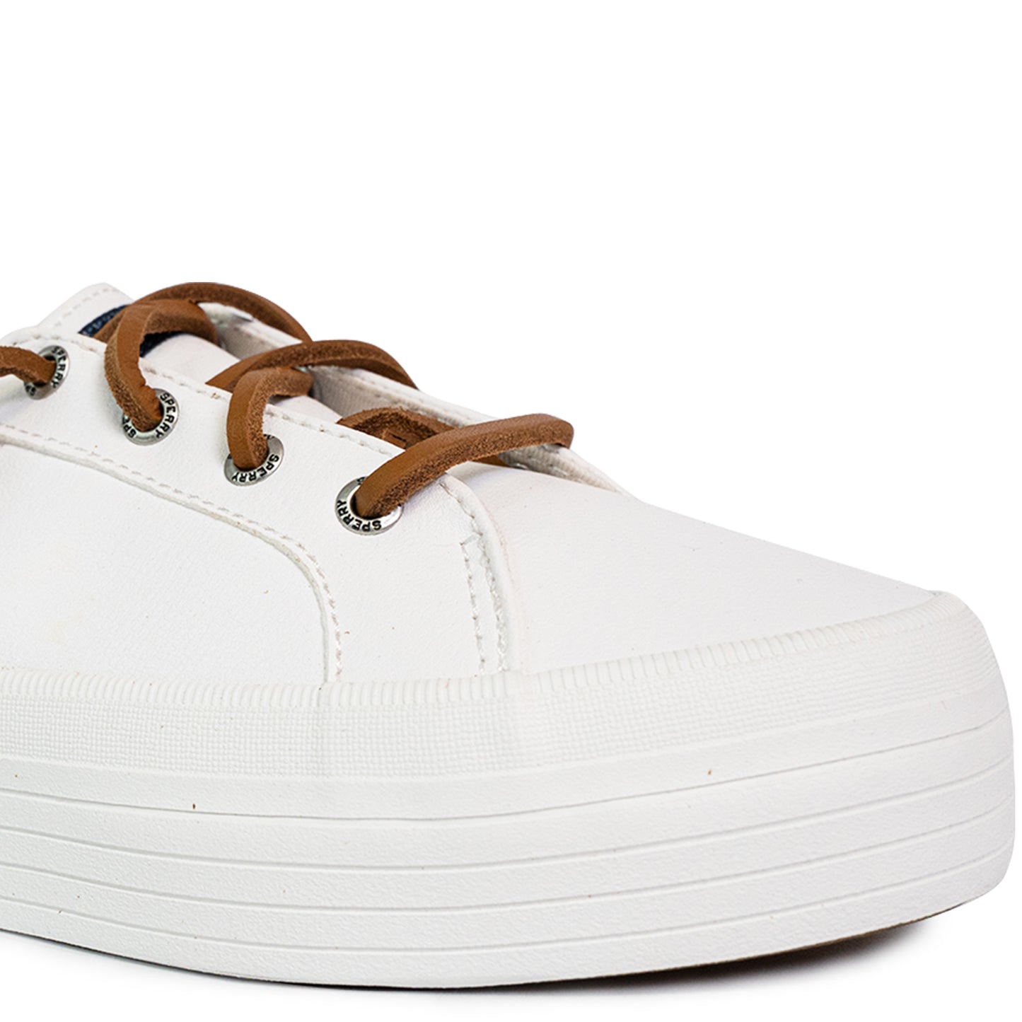 Sperry Women's Wave LTT Platform Leather Sneakers - White (25S01142)