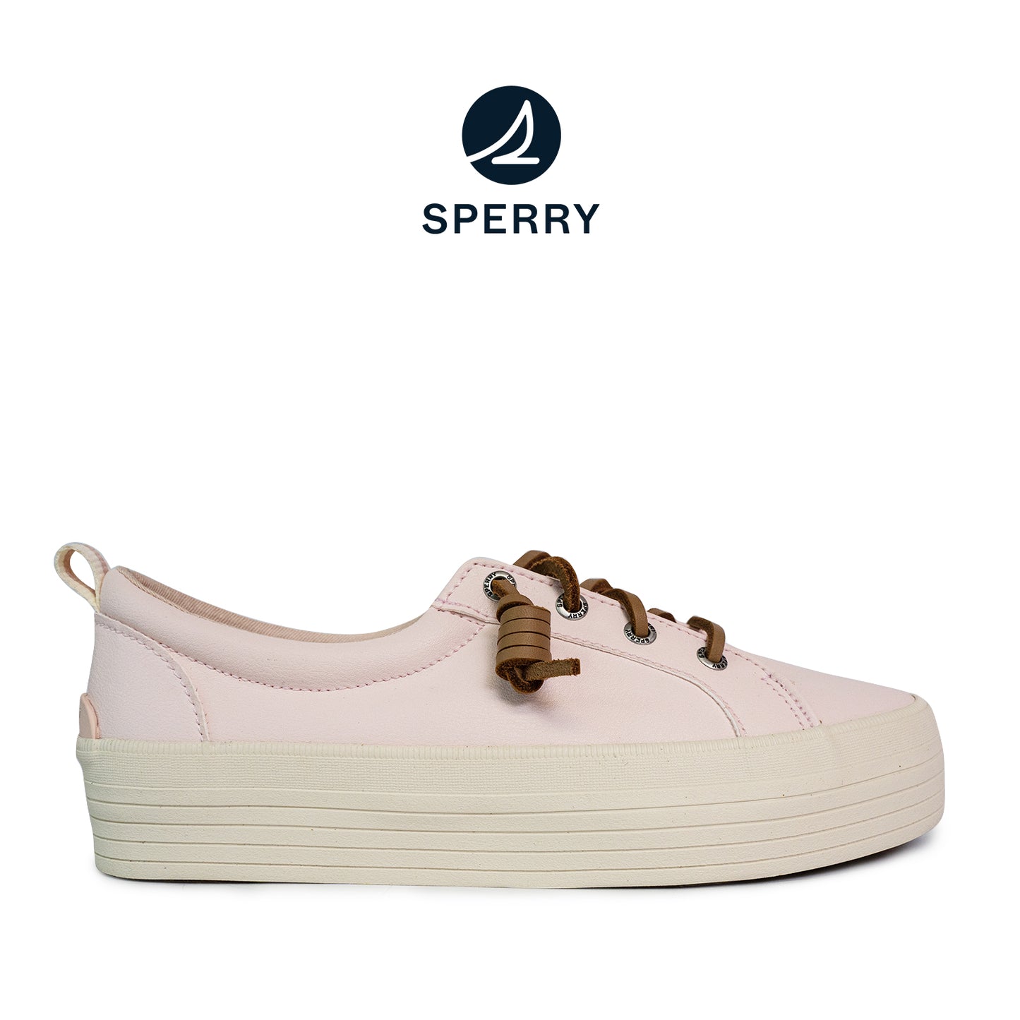Sperry Women's Wave LTT Platform Leather Sneakers - Soft Pink/Off White (25S01152)