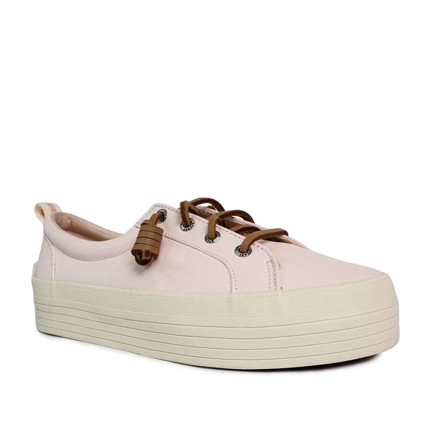 Sperry Women's Wave LTT Platform Leather Sneakers - Soft Pink/Off White (25S01152)