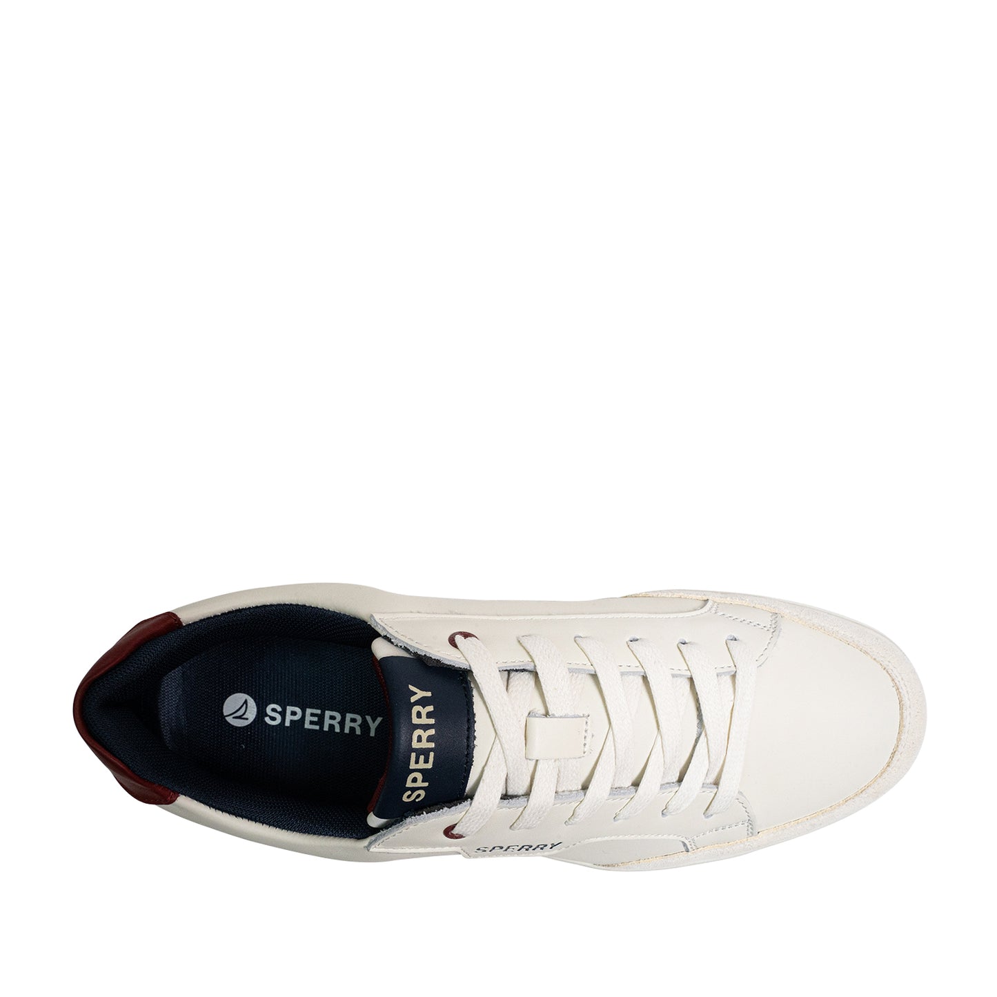 Sperry Men's Crew 90 Leather Sneakers - Offwhite/Navy/Red (25S05851)