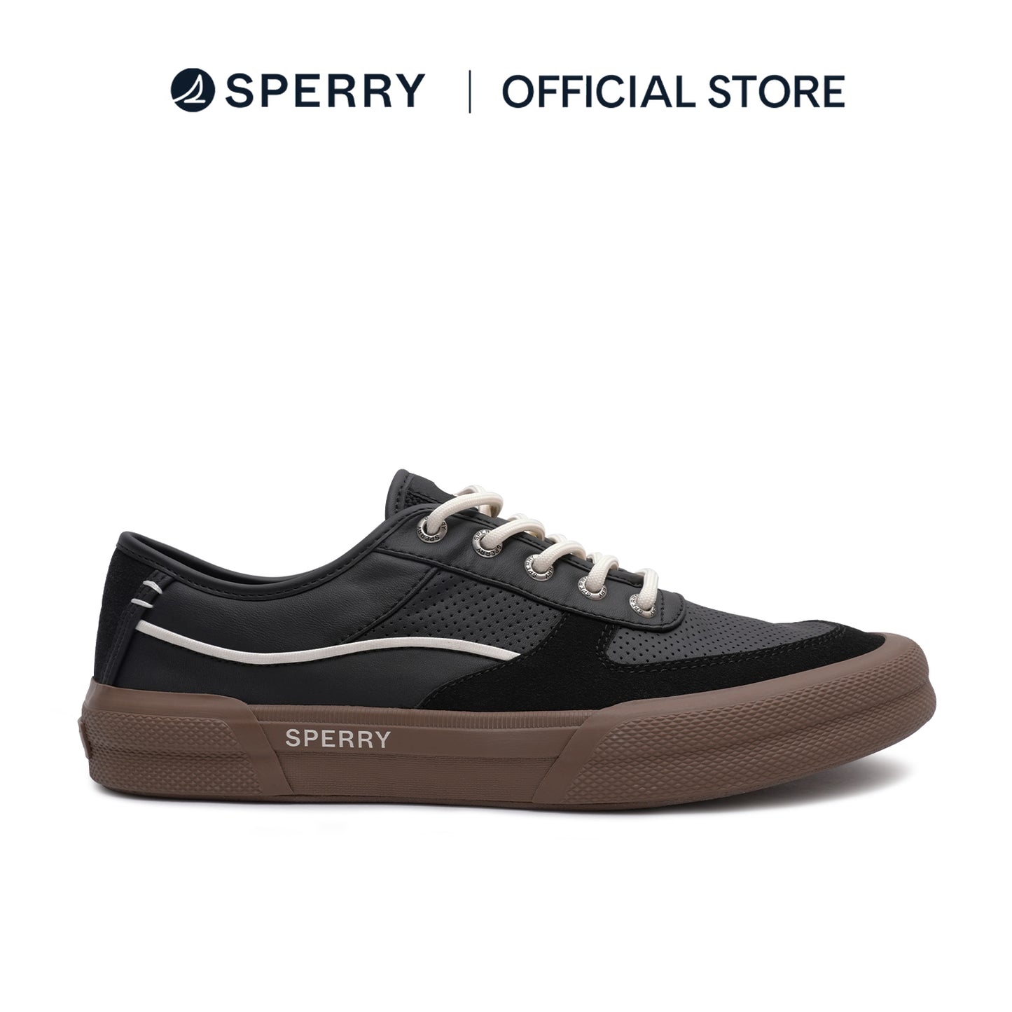 Sperry Men's Soletide Sneakers - Black/Gum (26S00251)