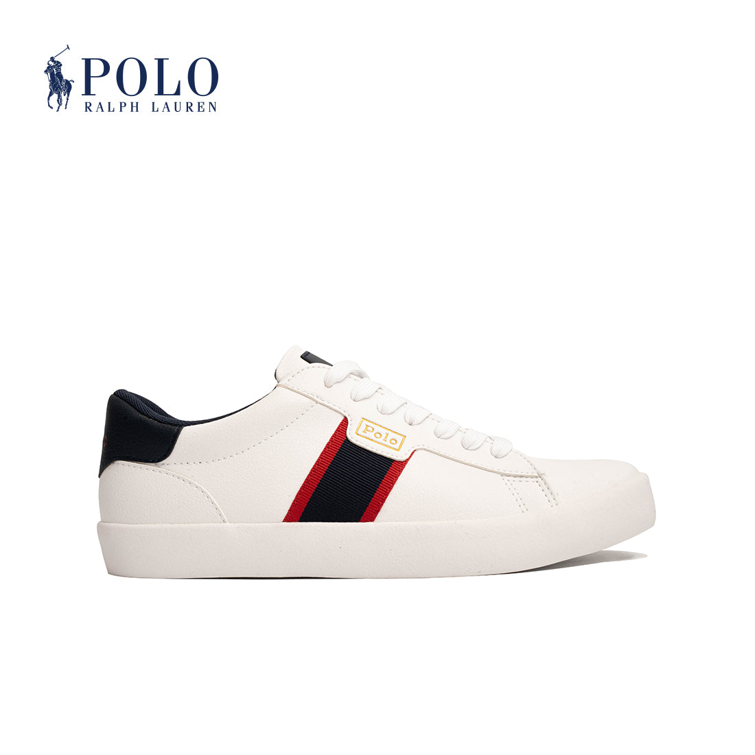 Polo Rexley Sneaker - White/Navy/Red (123610)