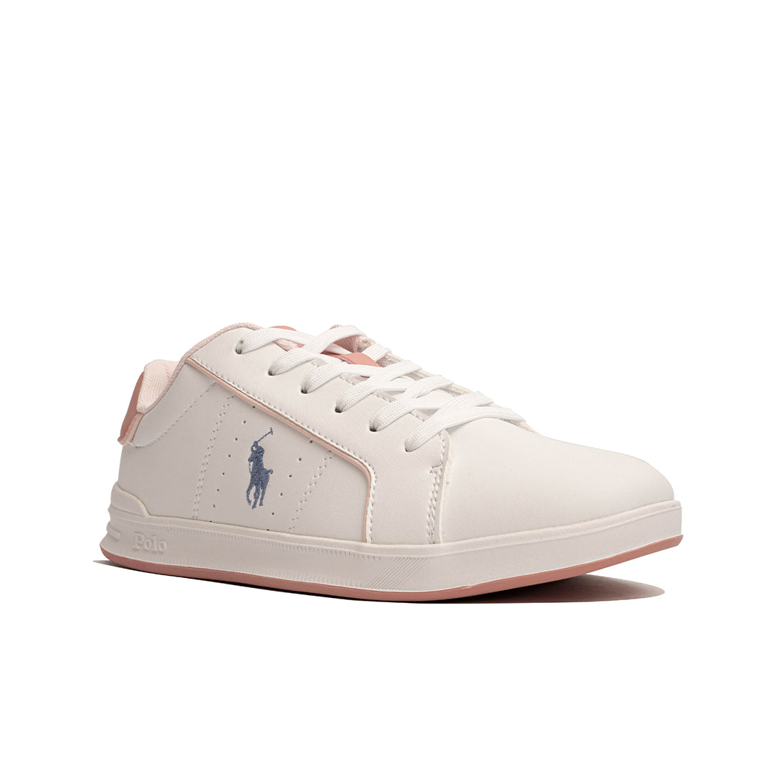 Polo Heritage Court Iii Sneaker-White/Pink (135711)