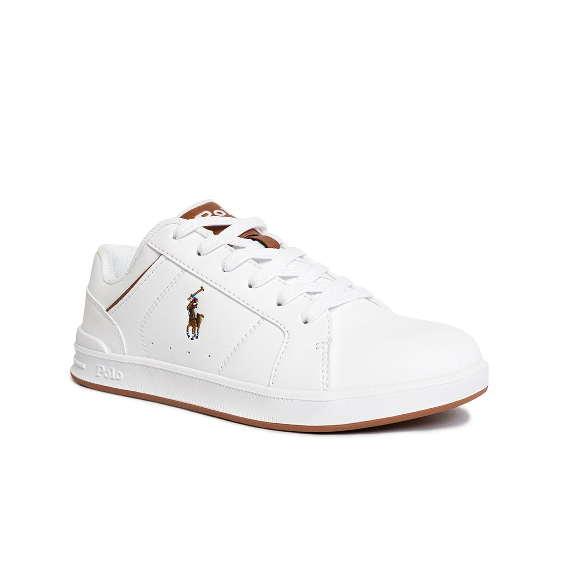 Polo Heritage Court IV Sneaker - White/Tan (2431103)