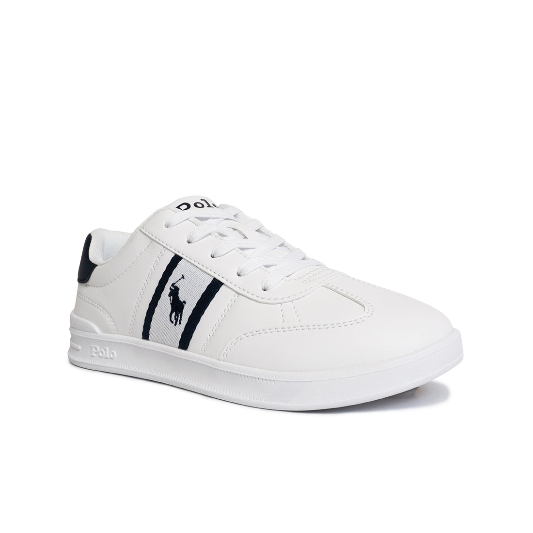 Polo Heritage Court III T-Toe Sneaker - White/Navy (2475101)