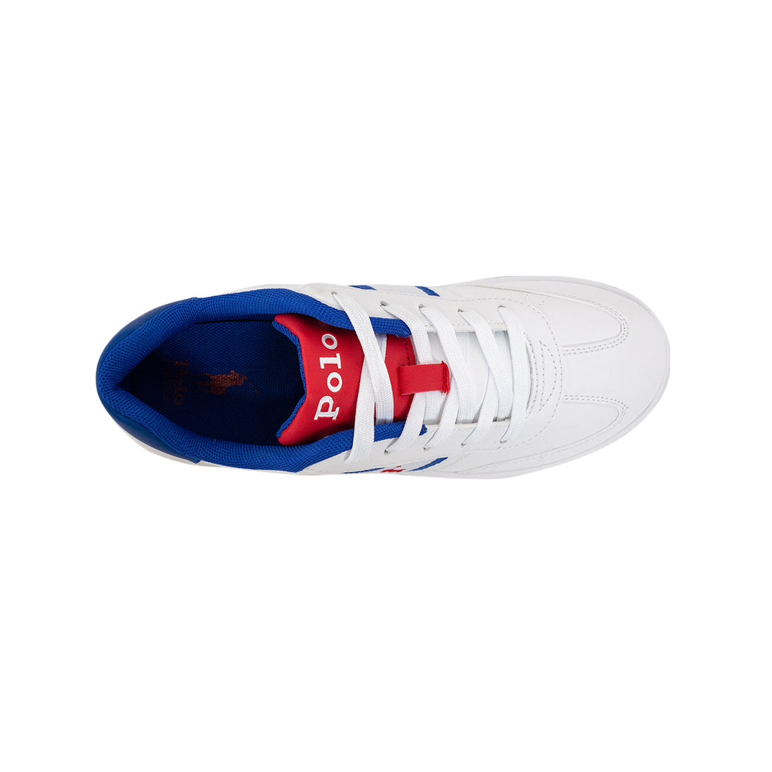 Polo Heritage Court III T-Toe Sneaker - White/Royal/Red (2475103)