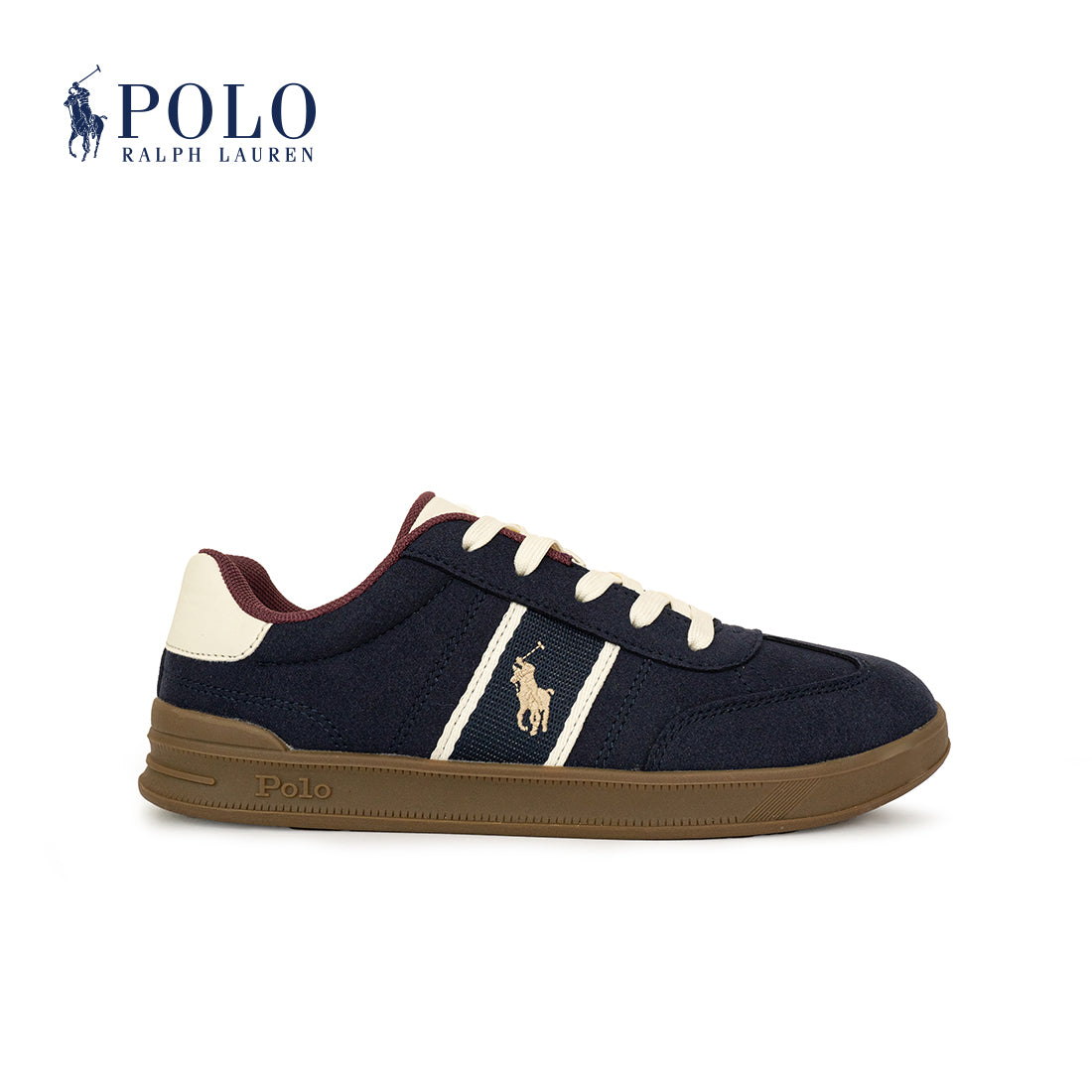 Polo Heritage Court III T-Toe Sneaker - Navy/Cream (3353411)