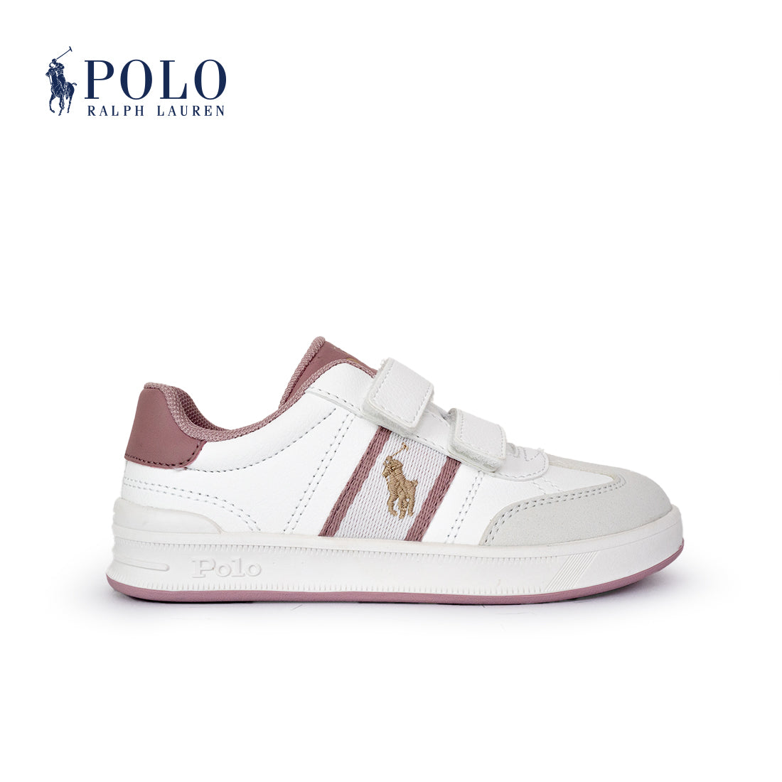 Polo Heritage Court III T-Toe Ez Sneaker - White/Blush (3359101)