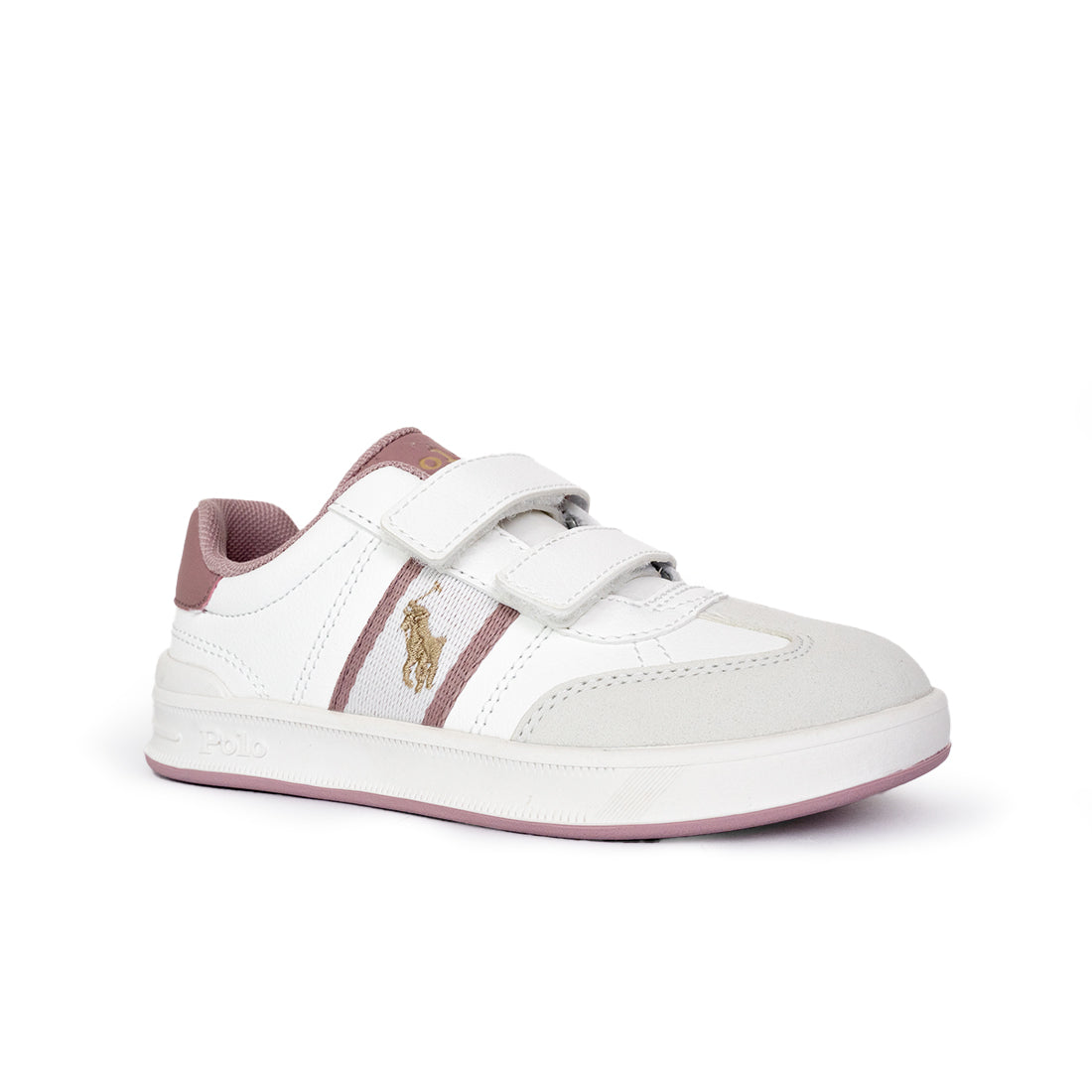 Polo Heritage Court III T-Toe Ez Sneaker - White/Blush (3359101)