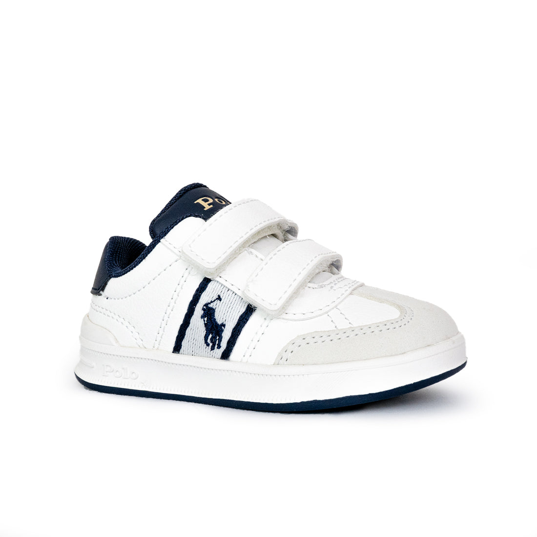 Polo Heritage Court III T-Toe Ez Sneaker - White/Navy (3360102)