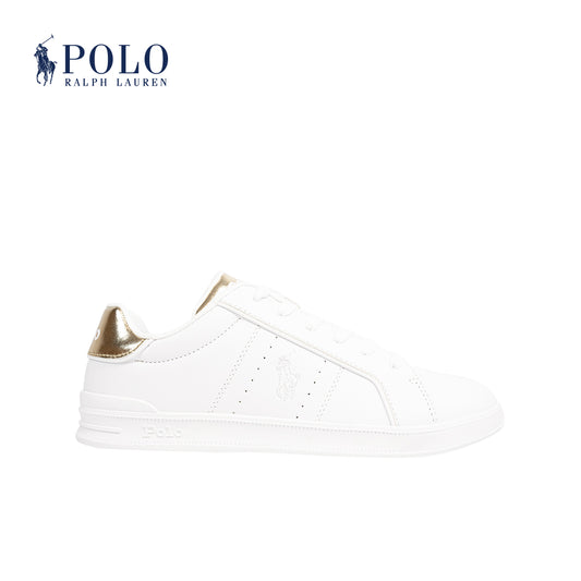 Polo Heritage Court III Sneaker- White/Gold (591100)
