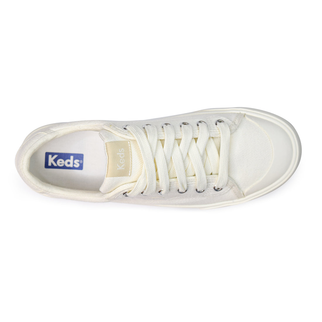 Keds Womens' Hiker Canvas SMU SS'24  Sneaker White/Beige (KC68171)