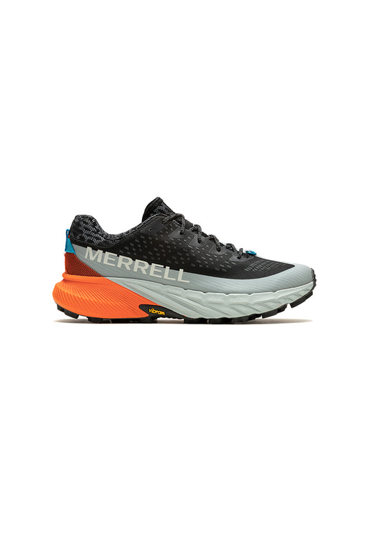 Merrell Agility Peak 5-Black/Tangerine Mens Trail Running Shoes