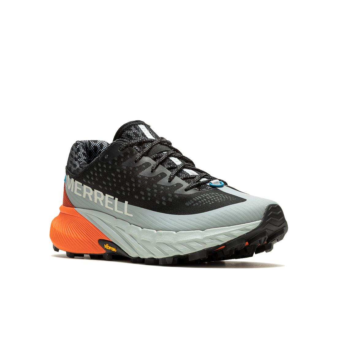 Merrell Agility Peak 5-Black/Tangerine Mens Trail Running Shoes