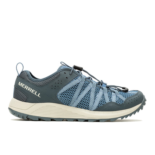 Merrell Wildwood Aerosport– Steel Blue/Slate Mens Hydro Hiking Shoes
