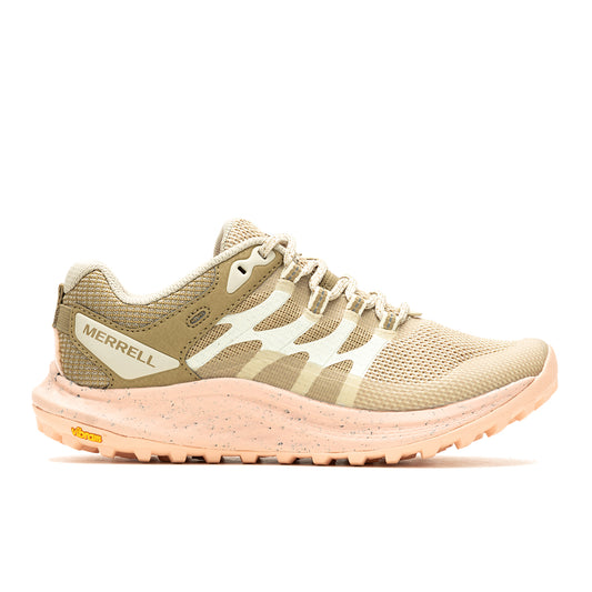 Merrell Antora 3 – Cream/Peach Womens Trail Running Shoes