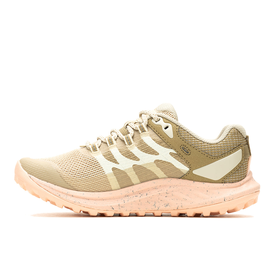 Merrell Antora 3 – Cream/Peach Womens Trail Running Shoes