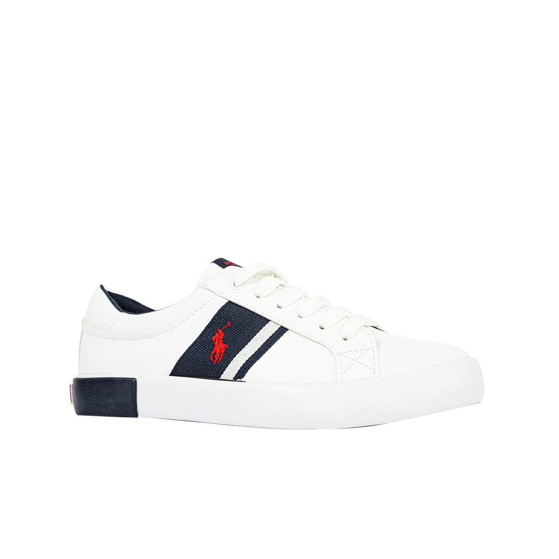 Polo Gregot (White/Navy/Red)