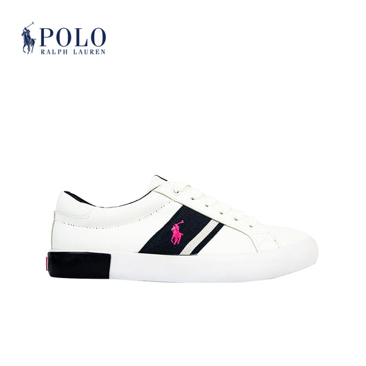 Polo Gregot (White/Navy/Pink)