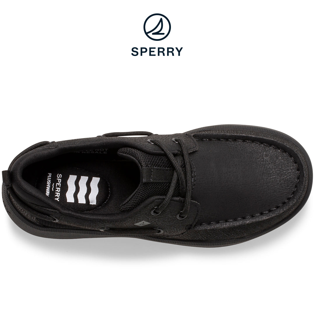 Sperry Kid's Fairwater PLUSHWAVE™ Boat Shoe Black (STK264274)