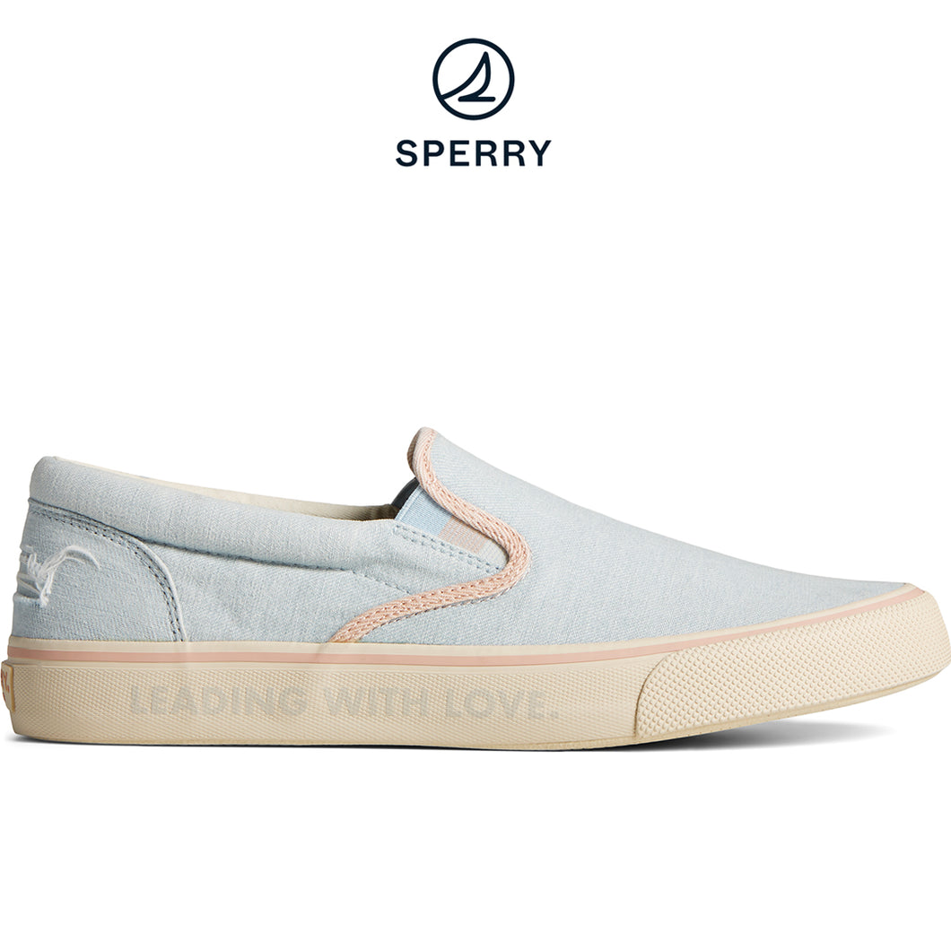 Sperry Women's Striper II Pride Slip On Sneaker Blue (STS25281)