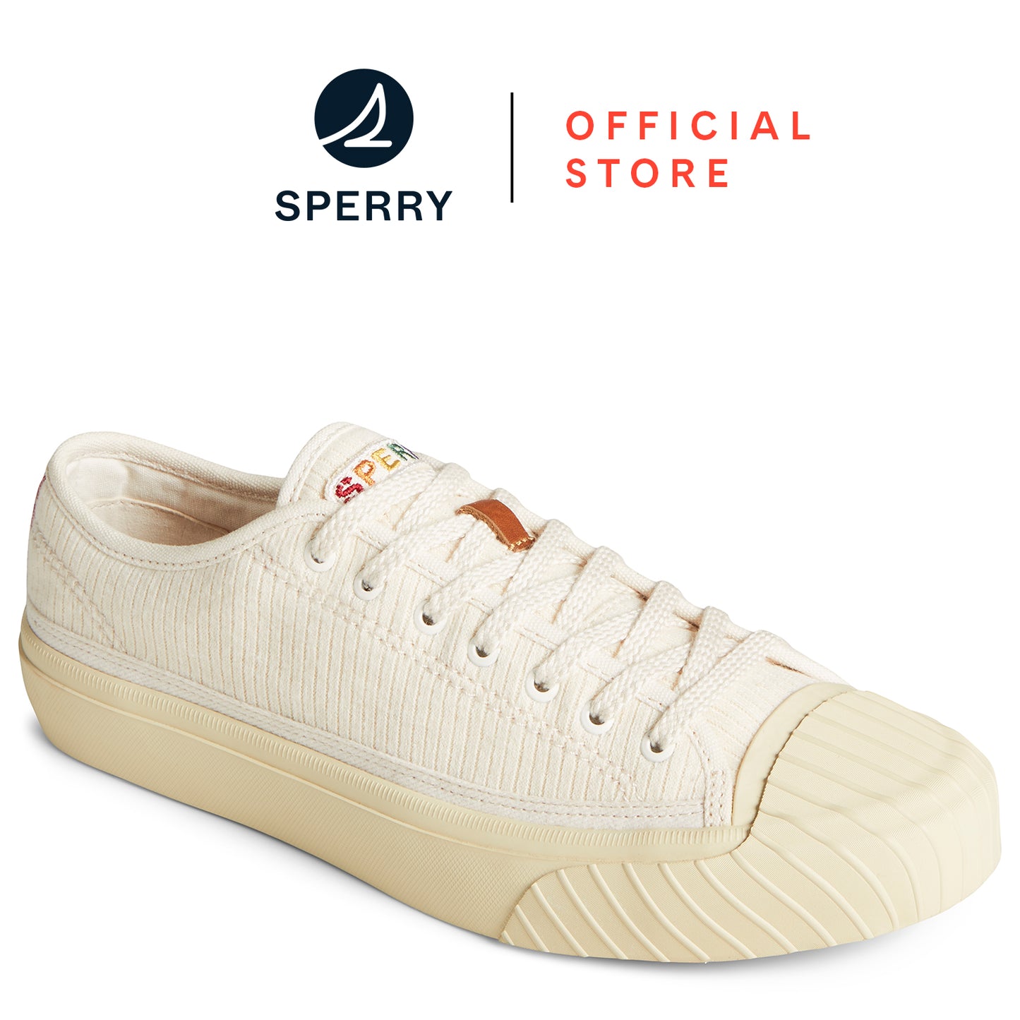 Sperry Women's Racquet Oxford Pride Sneaker White (STL25663)