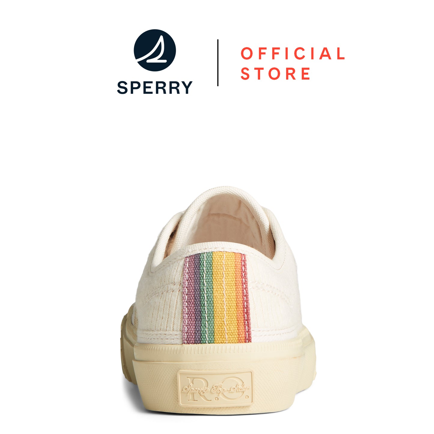 Sperry Women's Racquet Oxford Pride Sneaker White (STL25663)