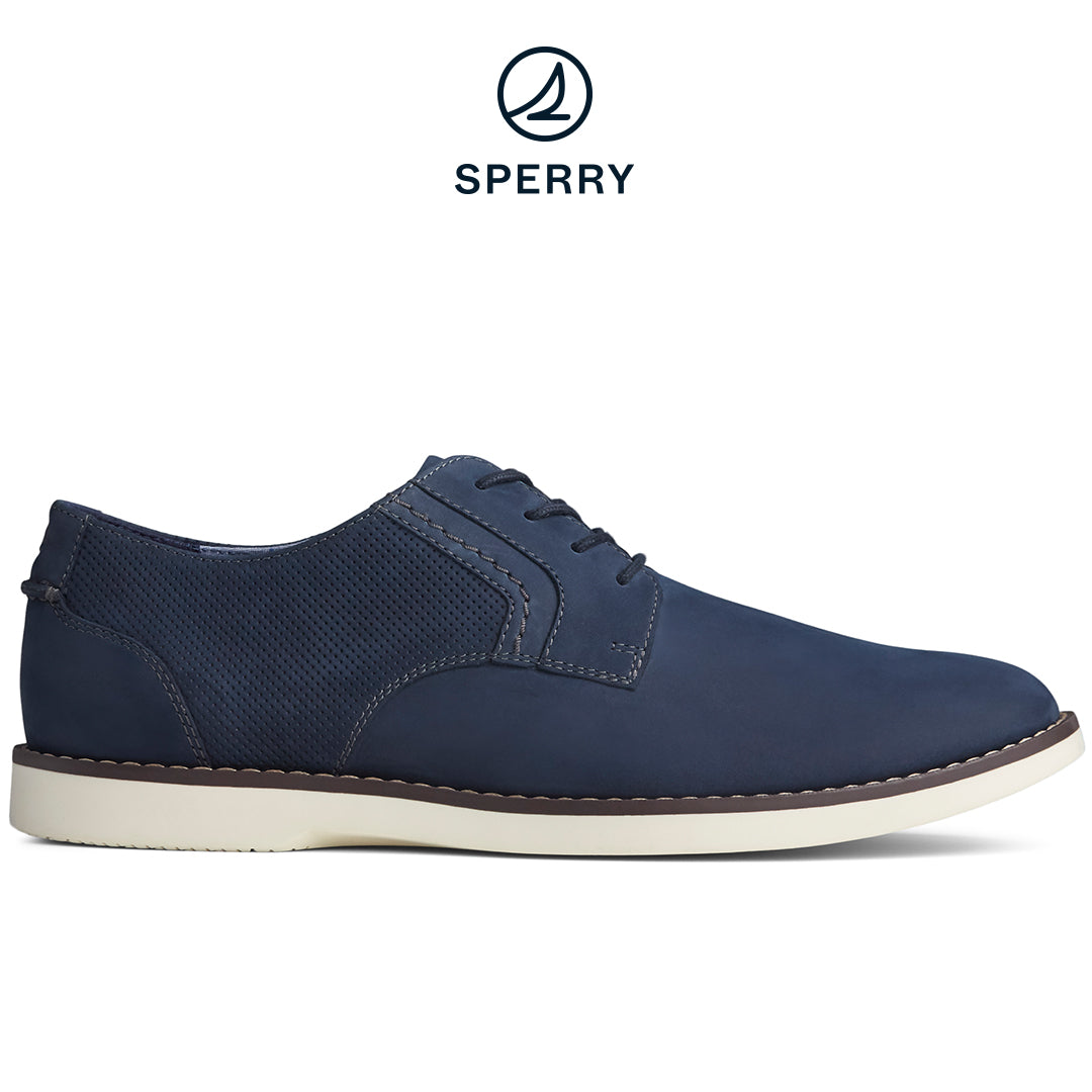 Sperry Men's Newman Oxford Nubuck Casuals Navy (STS22079)