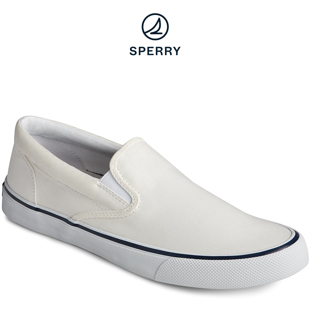 Sperry Men's Striper II Slip On Sneaker White (STS22404)