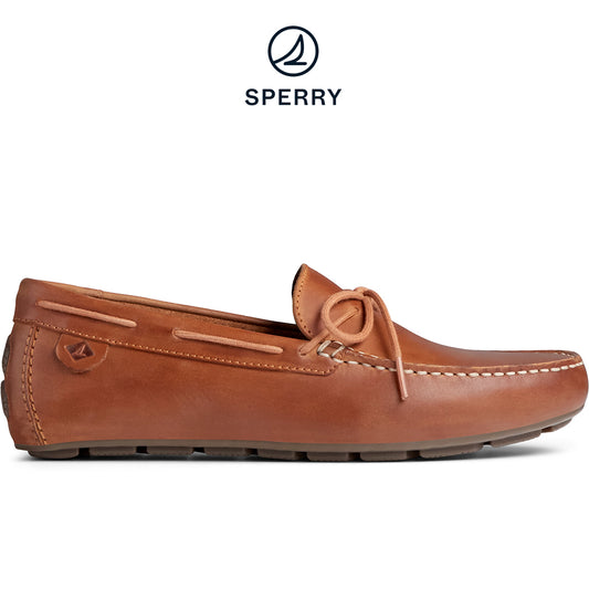 Sperry Men's Wave Driver 1-Eye Leather Loafer - Tan (STS22758)