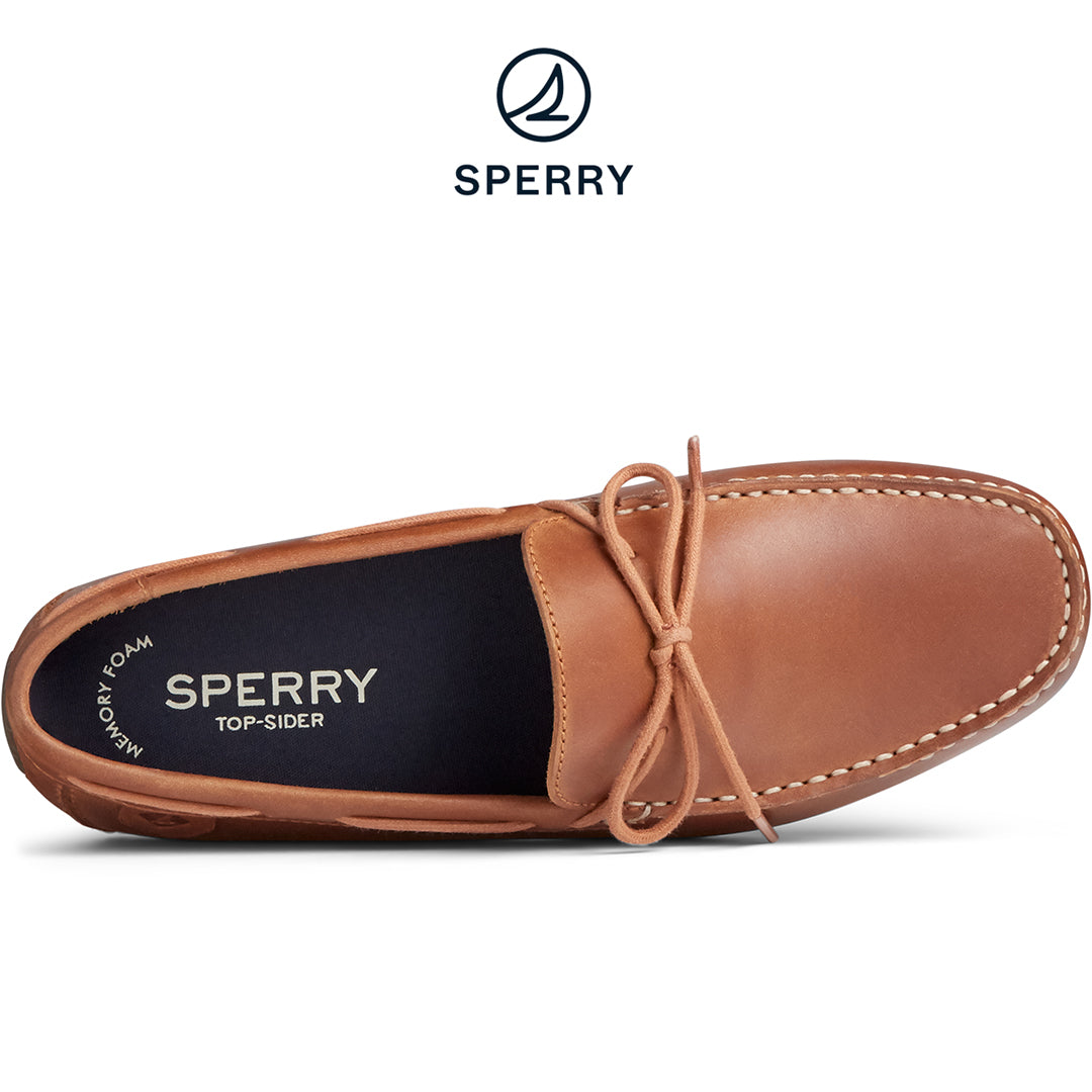 Sperry Men s Wave Driver 1 Eye Leather Loafer Tan STS22758 Complex Lifestyle Store