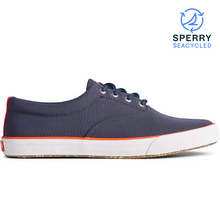 Load image into Gallery viewer, SPERRY Men&#39;s Striper II CVO SeaCycled Sneaker - Navy (STS23417)
