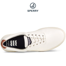 Load image into Gallery viewer, SPERRY Men&#39;s Halyard CVO Plushstep Sneaker White (STS23574)
