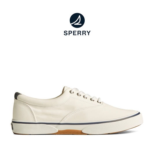 Sperry Men's Halyard CVO Saltwashed Sneakers - White (M139350090)