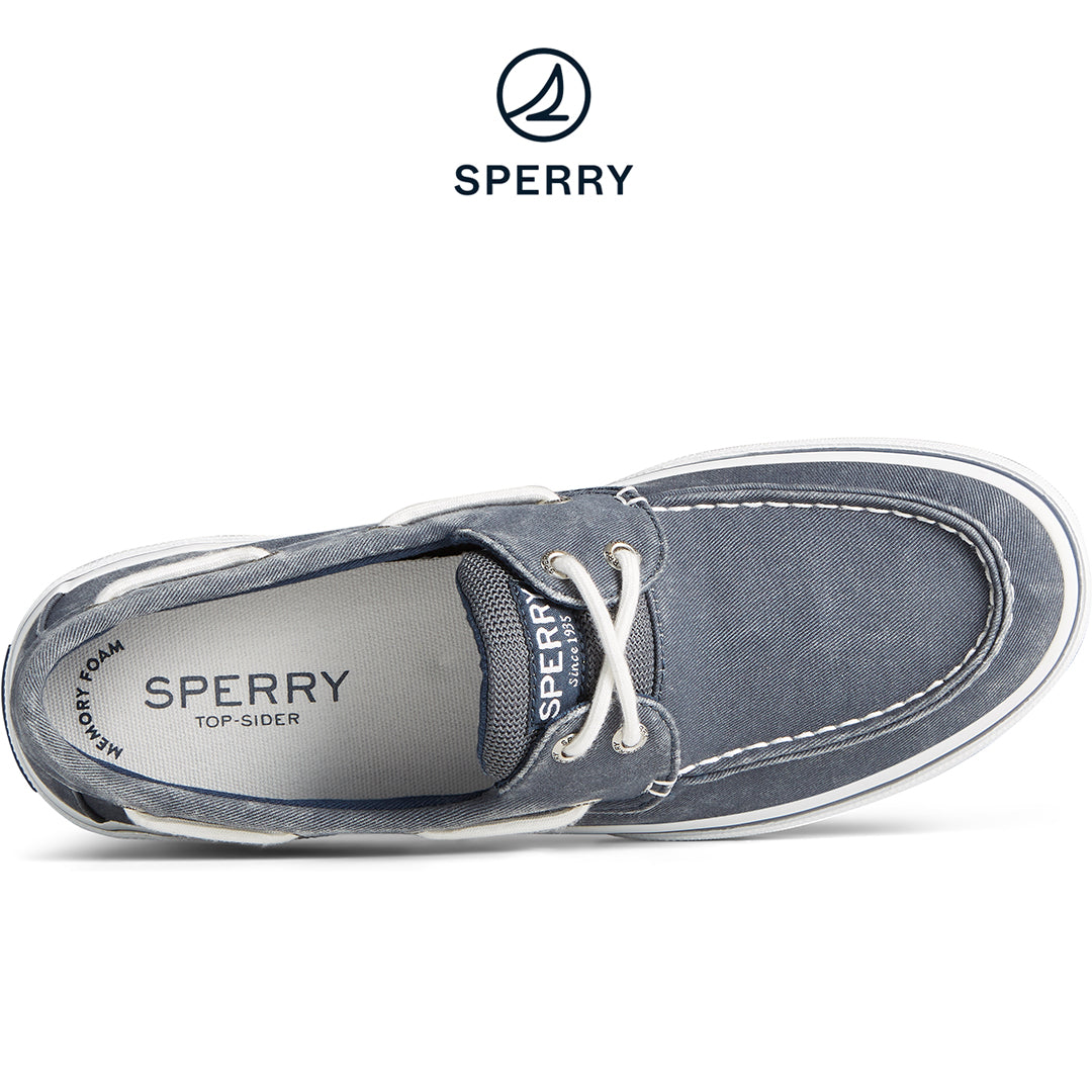 Sperry Men's Halyard 2-Eye Saltwashed Sneaker Navy (STS23584)
