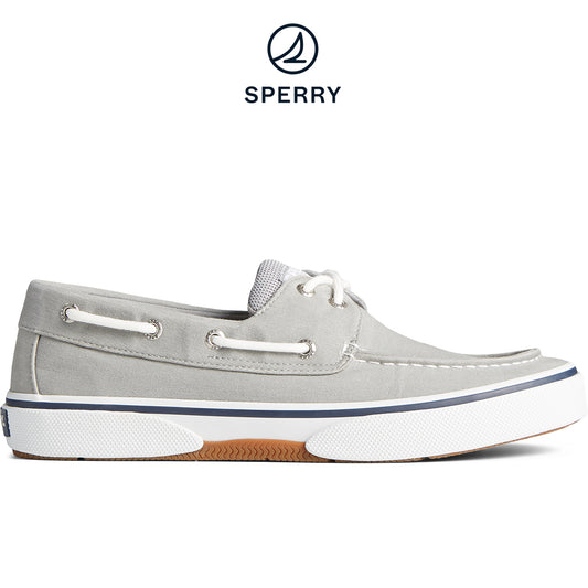 Sperry Men's Halyard 2-Eye Saltwashed Sneaker Grey (STS23585)