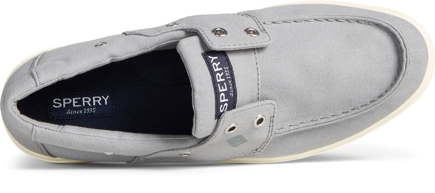 Sperry Men's Outer Banks  Canvas Boat Shoe - Grey (STS23865)