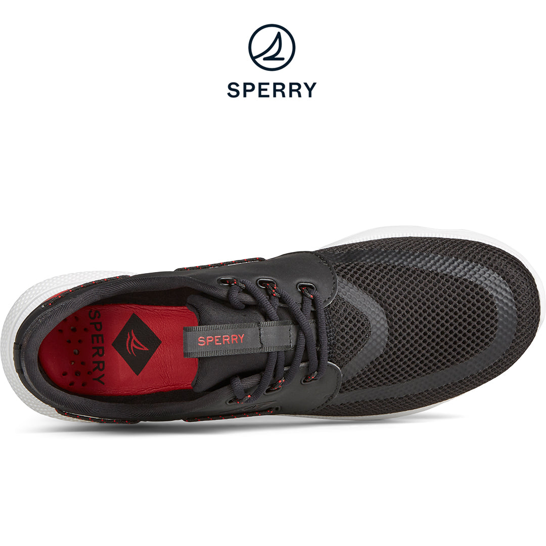 Sperry Men's 7 Seas 3-Eye Sneaker - Black (STS23914)