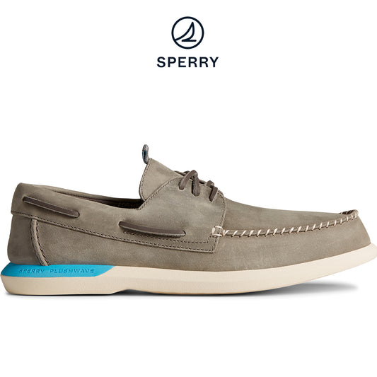 Sperry Men's Authentic Original PLUSHWAVE 2.0 Boat Shoe - Grey (STS23940)