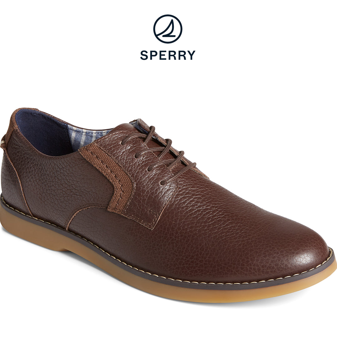 Sperry Men's Newman Tumbled Leather Oxford Brown (STS24124)