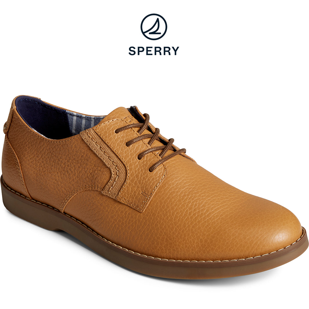 Sperry Men's Newman Tumbled Leather Oxford Tan (STS24125)