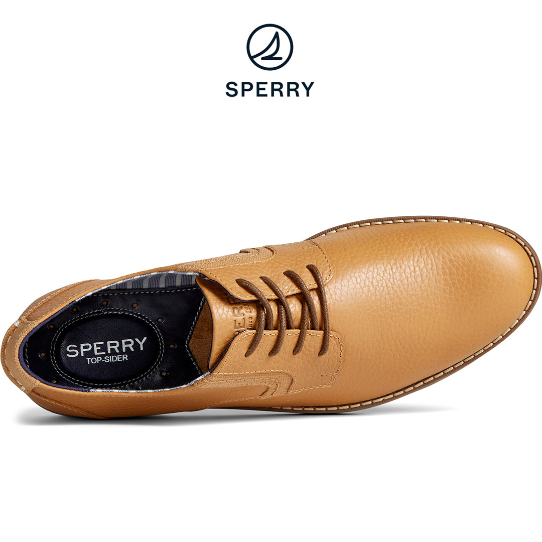 Sperry Men's Newman Tumbled Leather Oxford Tan (STS24125)