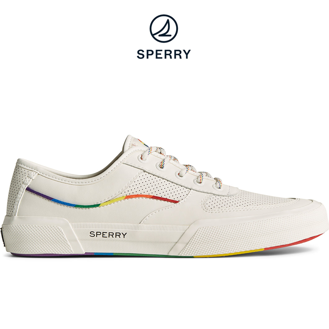 Sperry Men's SeaCycled™ Soletide Pride Sneaker - White (STS24295)