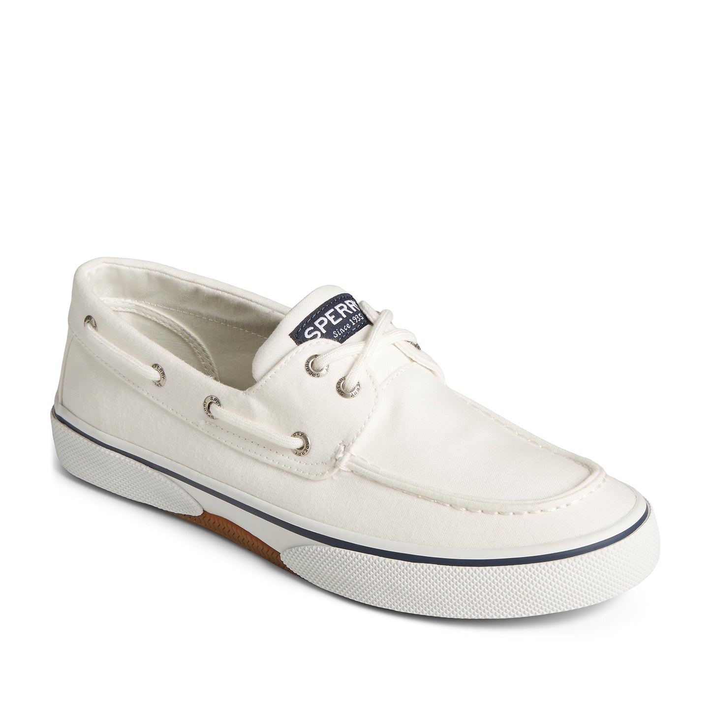 Sperry Men's Halyard 2-Eye Saltwashed Sneakers  - White (M139351510)