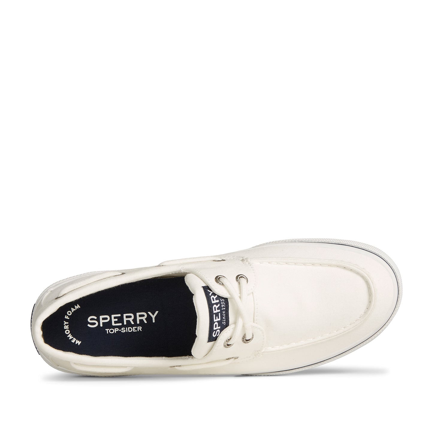 Sperry Men's Halyard 2-Eye Saltwashed Sneakers  - White (M139351510)