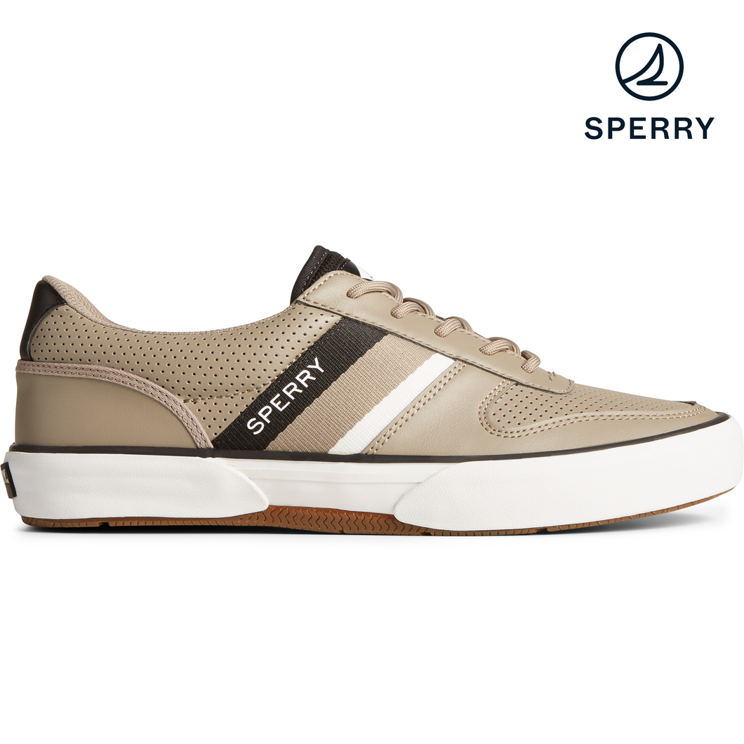 SPERRY Men's Halyard Retrol Lace Up Tri-Tone Sneaker - Taupe (STS24421)