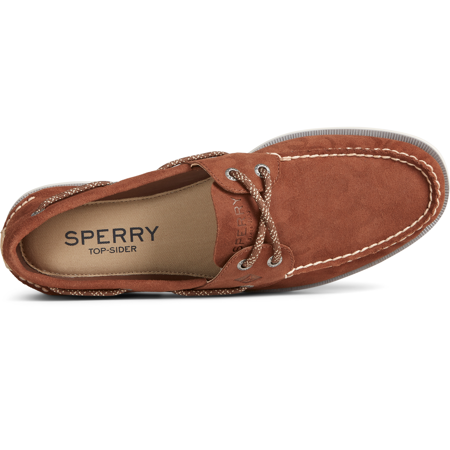 Sperry Men's Leeward 2-Eye Tech Camo Boat Shoe - Brown (STS24435)