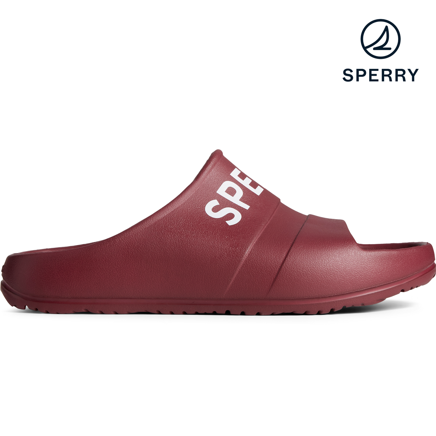 Sperry Men's Float Slide Logo Sandal - Burgundy (STS24798)