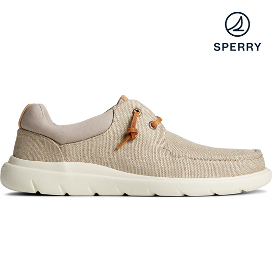 Sperry Men's Captain's Moc Hemp Slip On Sneaker - Taupe (STS24809)