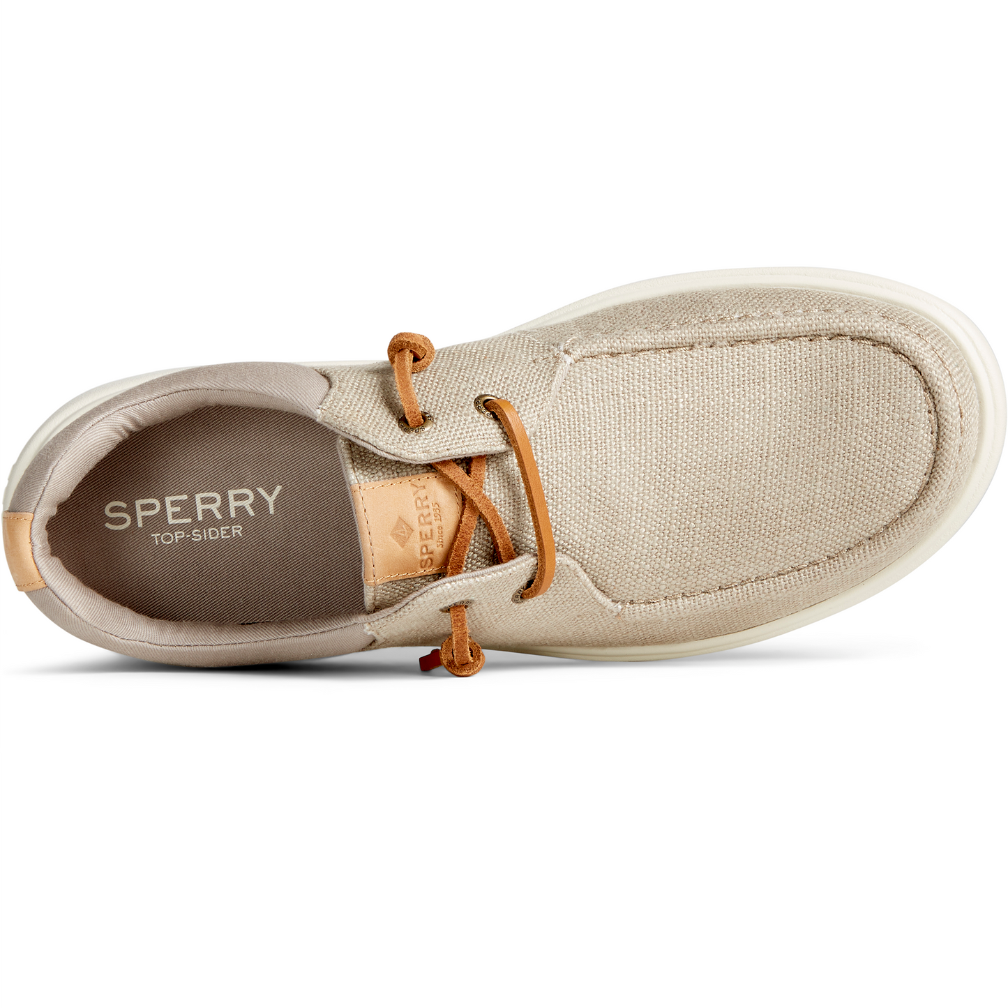 Sperry Men's Captain's Moc Hemp Slip On Sneaker - Taupe (STS24809)